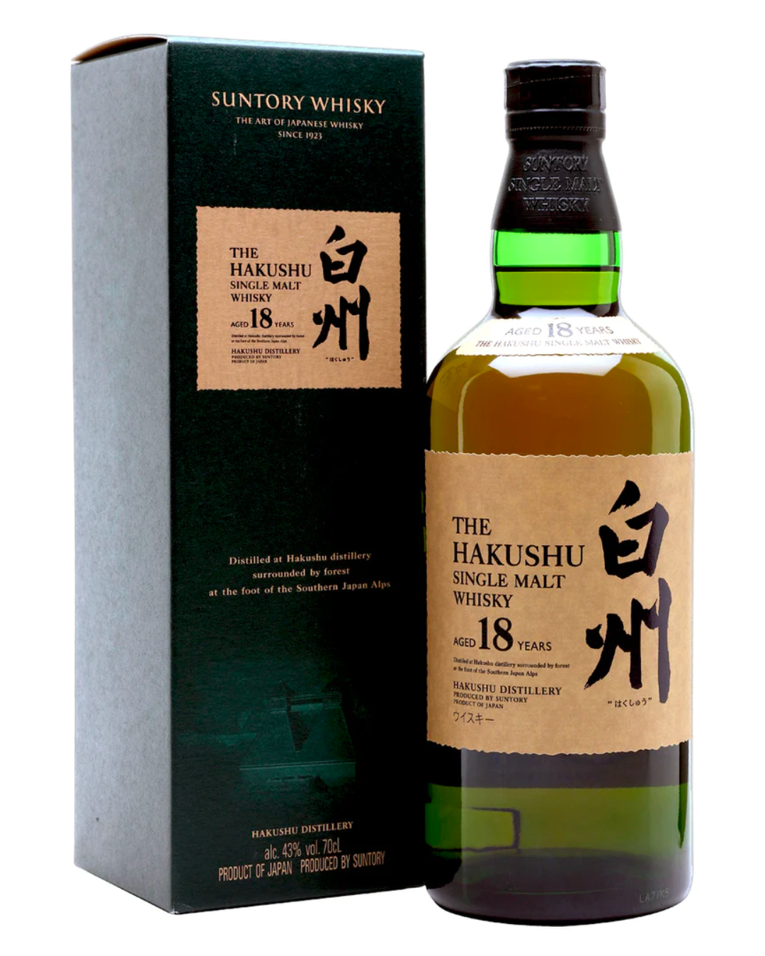 SUNTORY HAKUSHU 18YRS SINGLE MALT